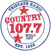 WDLC Country 107.7 Logo