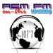107.7 REM FM UNNES Logo