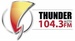 Thunder 104.3 - WZTR Logo