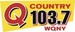 Q-Country 103.7 - WQNY Logo