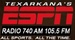 Texarkana's ESPN Radio - KCMC Logo