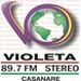 Violeta 89.7 FM Stereo Logo