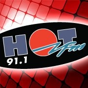 Hot 91.1 FM - 4MCY Logo
