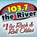 103.7 The River - KODS Logo
