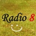 Radio 8 FM 106.8 Logo