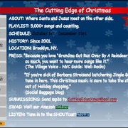 The Cutting Edge Of Christmas Radio Logo