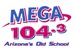 Mega 104.3 - KAJM Logo
