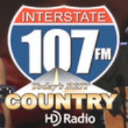 Interstate 107 FM - WRHM Logo