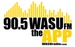 Rocks 90.5 FM - WASU-FM Logo