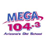 Mega 104.3 - KAJM Logo
