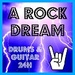A ROCK DREAM - Drums & Guitar Logo