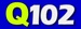 Q-102 - WIQQ Logo